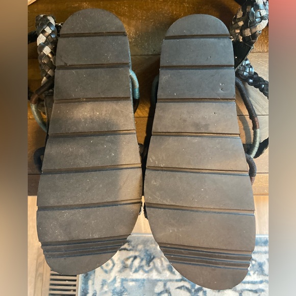 Free People Denali Woven Footbed Sandals Ankle Wrap Gladiator Womens 38 (U.S. 8) - Picture 7 of 8